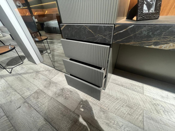 Гостиная RICH орех/эмаль