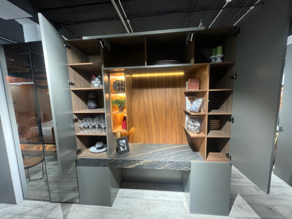 Гостиная RICH орех/эмаль