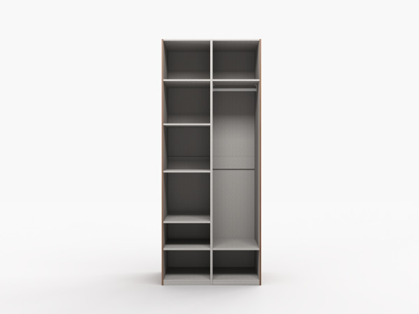 Шкаф 2-х дверный без карнизов орех 1