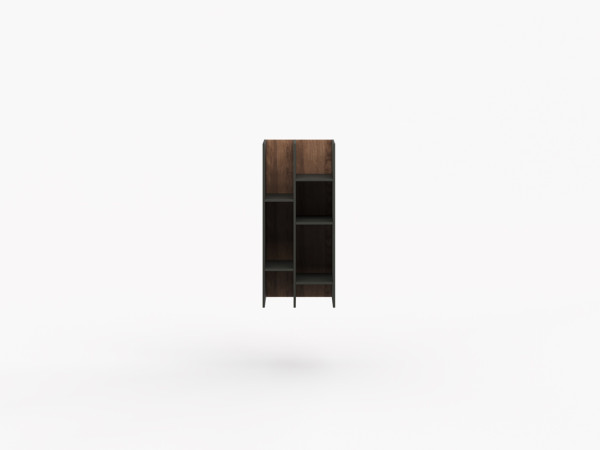 Стеллаж RITMO 880х390 орех/графит