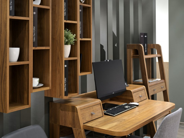 Стеллаж BOOK орех