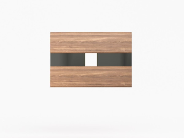 Полка TV NIZZA орех/графит