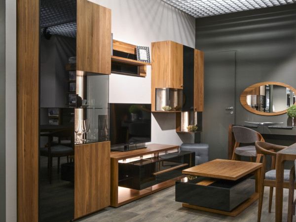 Шкаф-полка малая правая RUM&amp;COLA стекло