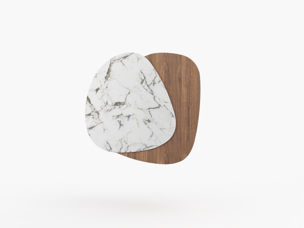 Шкаф-полка правая RAGGIO орех/белая