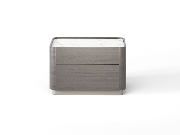 Прикроватная тумба RAGGIO2 орех cedar/шампань/белая