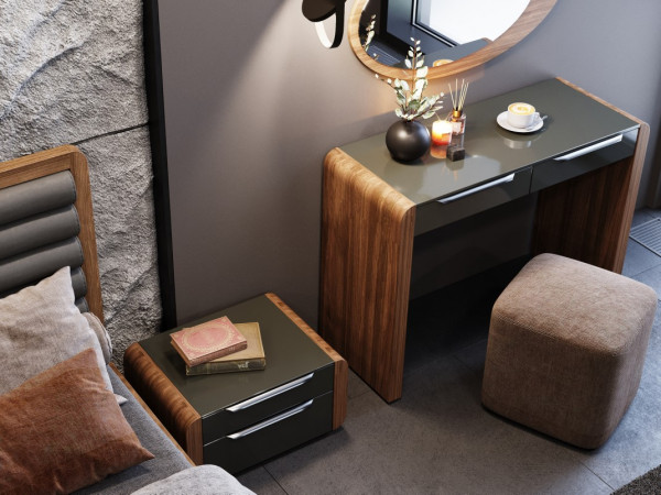 Стол туалетный BELLA орех/графит