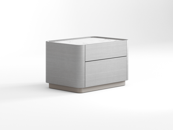 Прикроватная тумба RAGGIO2 coventry grey/шампань/белая