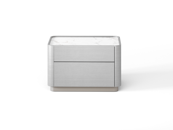 Прикроватная тумба RAGGIO2 coventry grey/шампань/белая