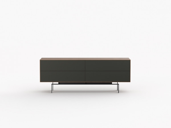 Тумба ТВ RITMO 1680 4 ящика орех/графит