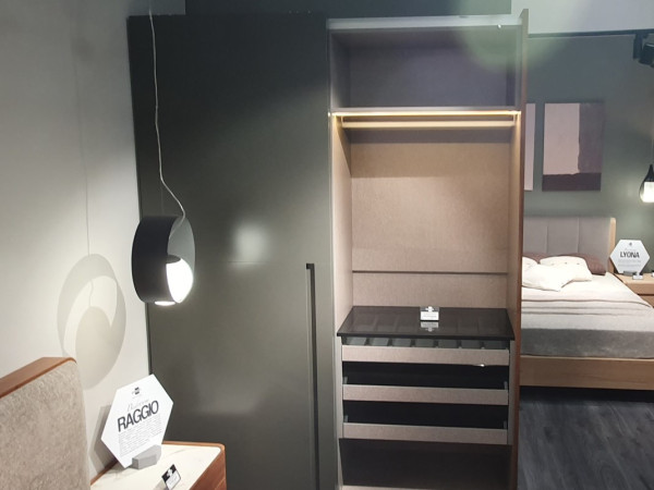 Шкаф-купе 2-х дверный орех/графит