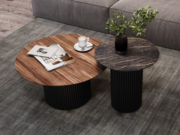 Стол журнальный узкий TOLEDO черный