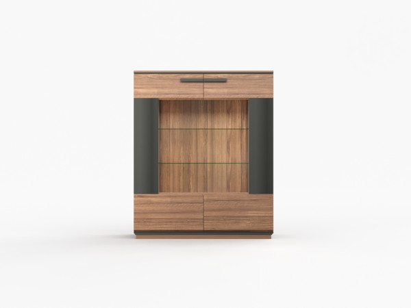 Комплект гостиной NIZZA 2 орех/графит