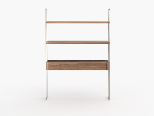 Стеллаж RAGGIO орех/черный