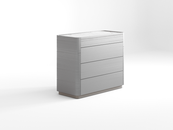 Комод 4 RAGGIO2 эвкалипт/шампань/белая