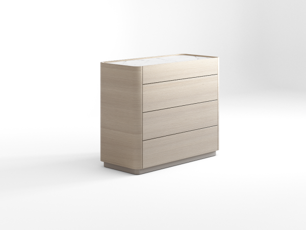 Комод 4 RAGGIO2 дуб alpine/шампань/белый