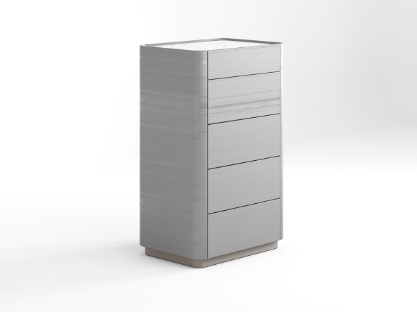 Комод 5 RAGGIO2 эвкалипт/шампань/белая