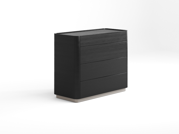 Комод 4 RAGGIO2 ясень choco/шампань/черный