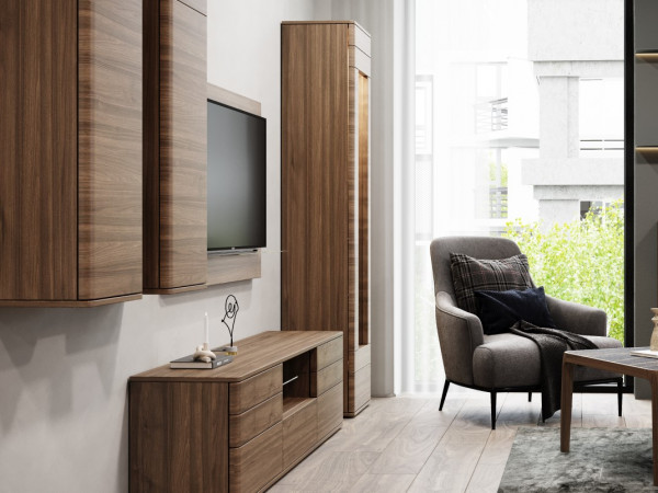 Тумба ТВ с нишей ORLY орех