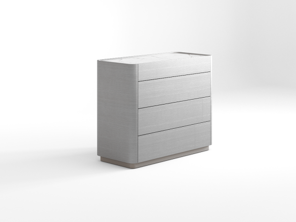 Комод 4 RAGGIO2 coventry grey/шампань/белый