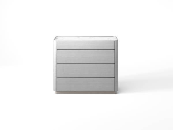 Комод 4 RAGGIO2 coventry grey/шампань/белый