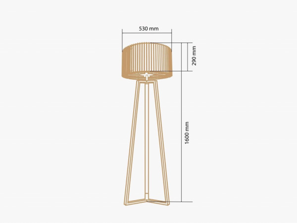 Торшер Rotor Floor Lamp дуб