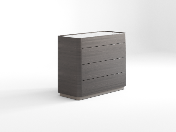 Комод 4 RAGGIO2 орех cedar/шампань/белый