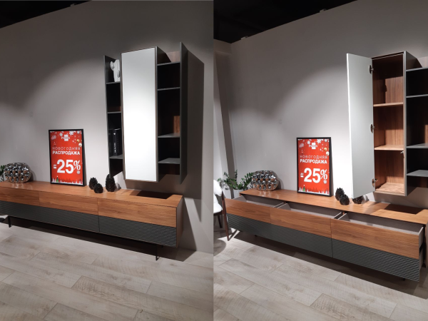 Гостиная RITMO орех/графит