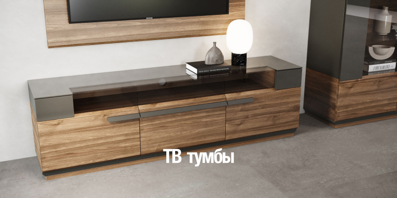 Тумбы из шпона под ТВ
